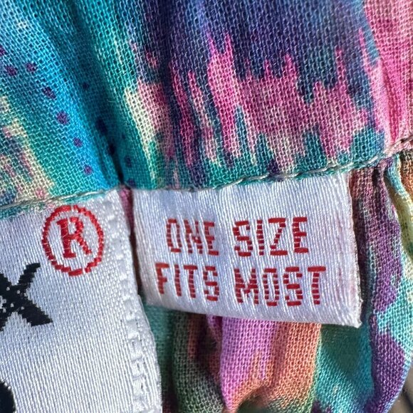 Le Mieux Studio Womens Vintage Bohemian Chevron Cotton Midi Skirt Boho One Size - Picture 5 of 8